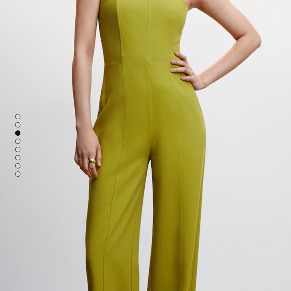 Mango Chartreuse Jumpsuit - Picture 4 of 7